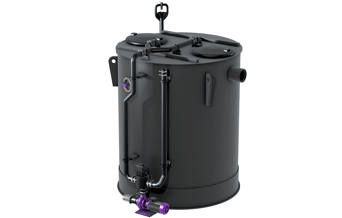 EasyClean round free Auto Mix & Pump grease separator EasyClean round free Auto Mix & Pump grease separator