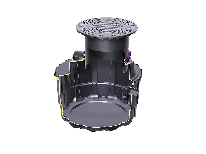 EasyOil ground oil/fuel separator, NS 1.5, System B EasyOil ground oil/fuel separator, NS 1.5, System B