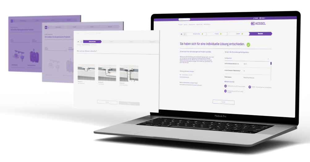 SmartSelect planning tool on laptop SmartSelect planning tool on laptop